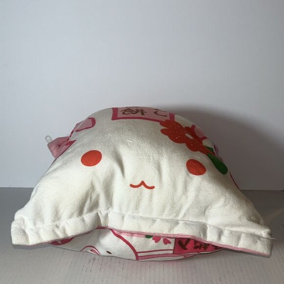 Bunny Pillow Japanese Plush Toy Soft Throw Stuffed Animal Pudding - Picture 5 of 7